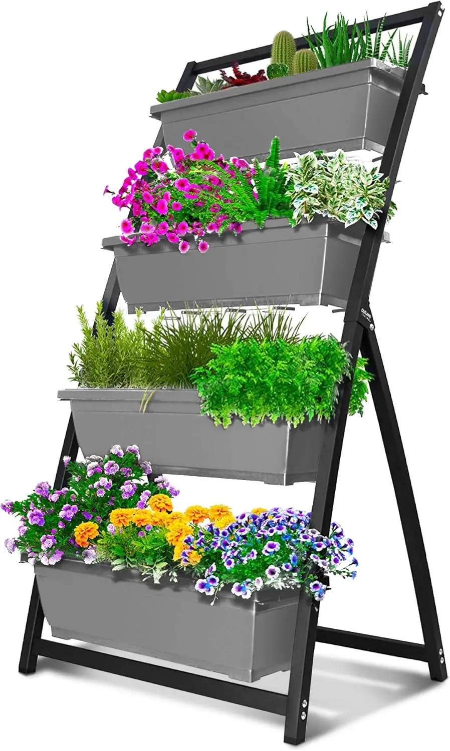 4-Tier Raised Garden Bed - Vertical Freestanding Planter Boxes for Patio, Balcony, Indoor & Outdoor - Grow Herbs, Vegetables, Flowers
4-Tier Raised Garden Bed - Vertical Freestanding Planter Boxes for Patio, Balcony, Indoor & Outdoor - Grow Herbs, Vegetables, Flowers