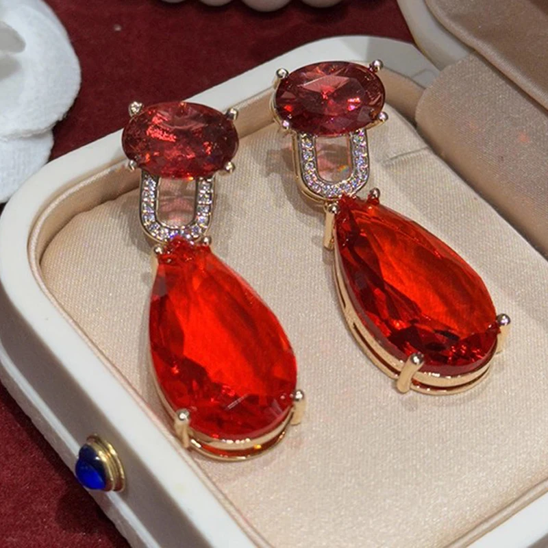 Women's Cute Tear Drop Earrings Set - Red Green White - Fashionable Party Jewelry for Daily Wear
Women's Cute Tear Drop Earrings Set - Red Green White - Fashionable Party Jewelry for Daily Wear
