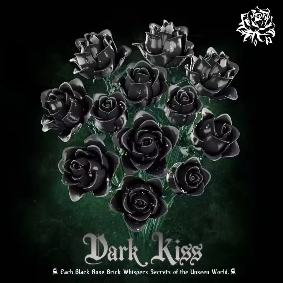 12 PCS Black Rose Building Block Set Plant Bouquet Simulated Roses Flowers Gothic Decoration Valentines Day Halloween Adult Gift
12 PCS Black Rose Building Block Set Plant Bouquet Simulated Roses Flowers Gothic Decoration Valentines Day Halloween Adult Gift