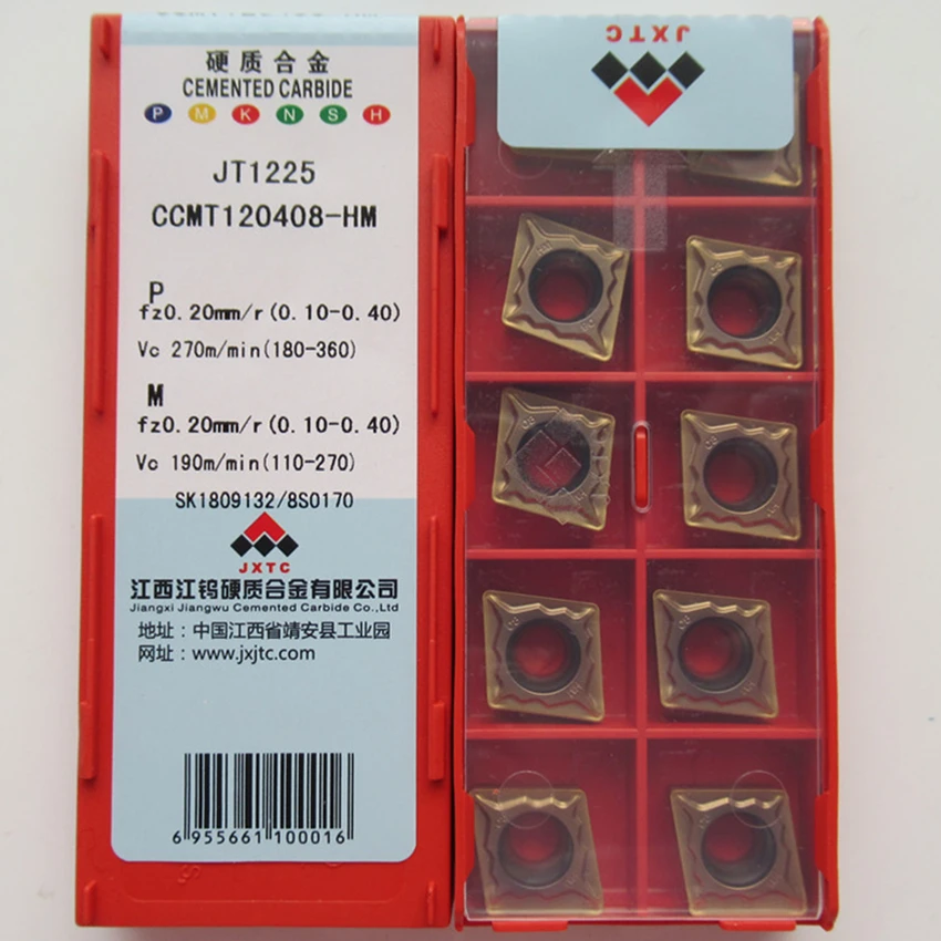 CCMT120404-HM JT1225/CCMT120408-HM JT1225/CCMT120404-HF JT1225/CCMT120408-HF JT1225 CCMT431 CCMT432 JXTC CNC carbide inserts
CCMT120404-HM JT1225/CCMT120408-HM JT1225/CCMT120404-HF JT1225/CCMT120408-HF JT1225 CCMT431 CCMT432 JXTC CNC carbide inserts