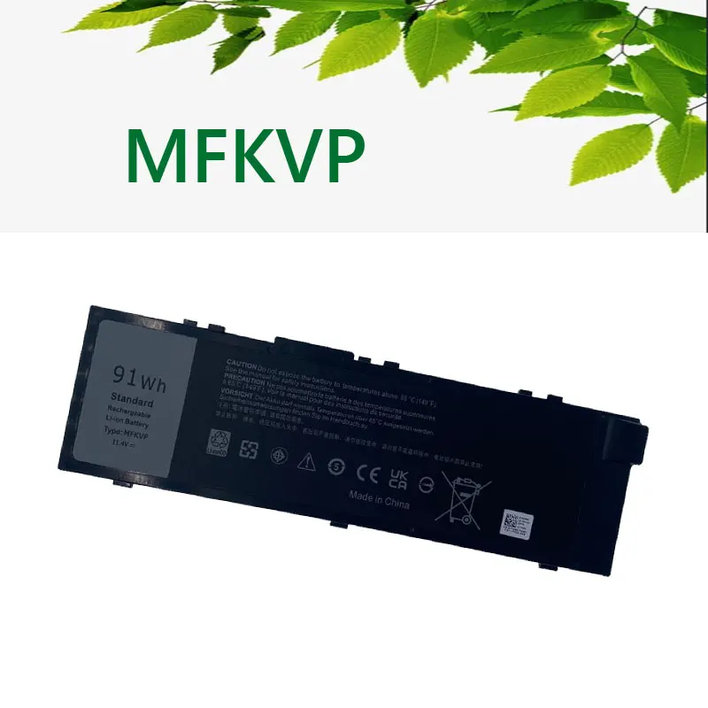 Аккумулятор MFKVP для ноутбука Dell Precision 7510 7520 7710 7720 M7710 M7510 T05W1 1G9VM GR5D3 0FNY7 M28DH
Аккумулятор MFKVP для ноутбука Dell Precision 7510 7520 7710 7720 M7710 M7510 T05W1 1G9VM GR5D3 0FNY7 M28DH