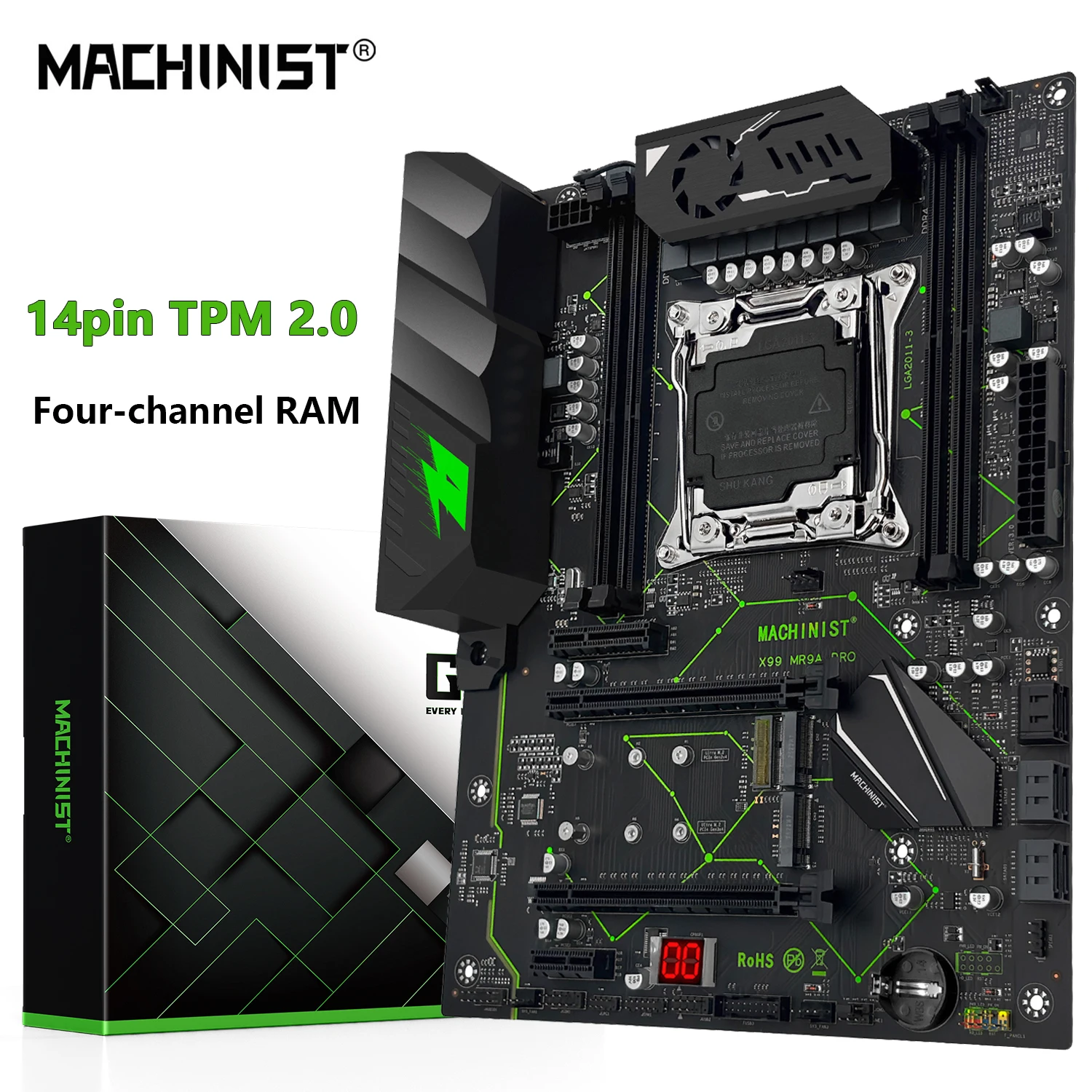 MACHINIST X99 MR9A PRO Motherboard Support TPM2.0 Interface LGA 2011-3 Xeon E5 V3 V4 CPU DDR4 Four channel RAM NVME M.2 *2 ATX
MACHINIST X99 MR9A PRO Motherboard Support TPM2.0 Interface LGA 2011-3 Xeon E5 V3 V4 CPU DDR4 Four channel RAM NVME M.2 *2 ATX
