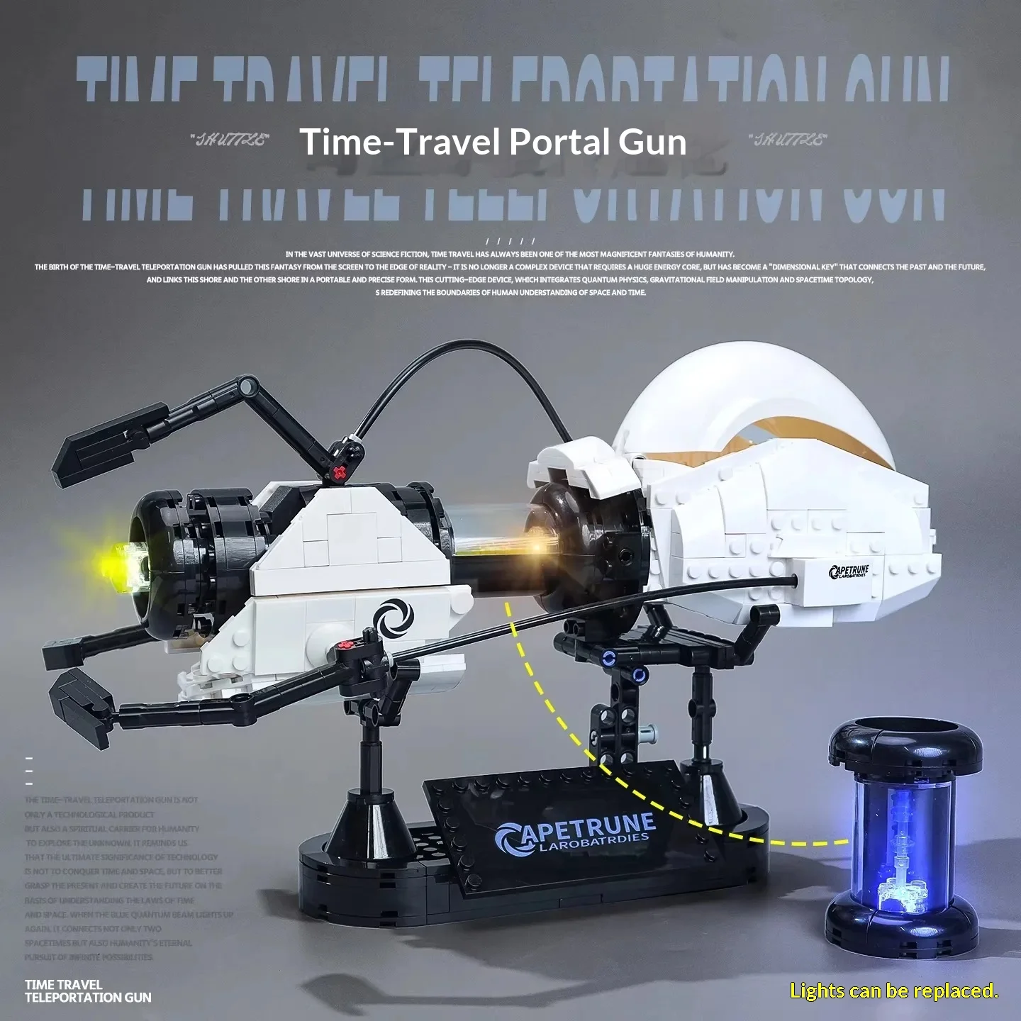 667 деталей, креативный высокотехнологичный конструктор «Портал-пистолет», модель оружия для сборки, развивающая игрушка для мальчиков, подарок
667 деталей, креативный высокотехнологичный конструктор «Портал-пистолет», модель оружия для сборки, развивающая игрушка для мальчиков, подарок