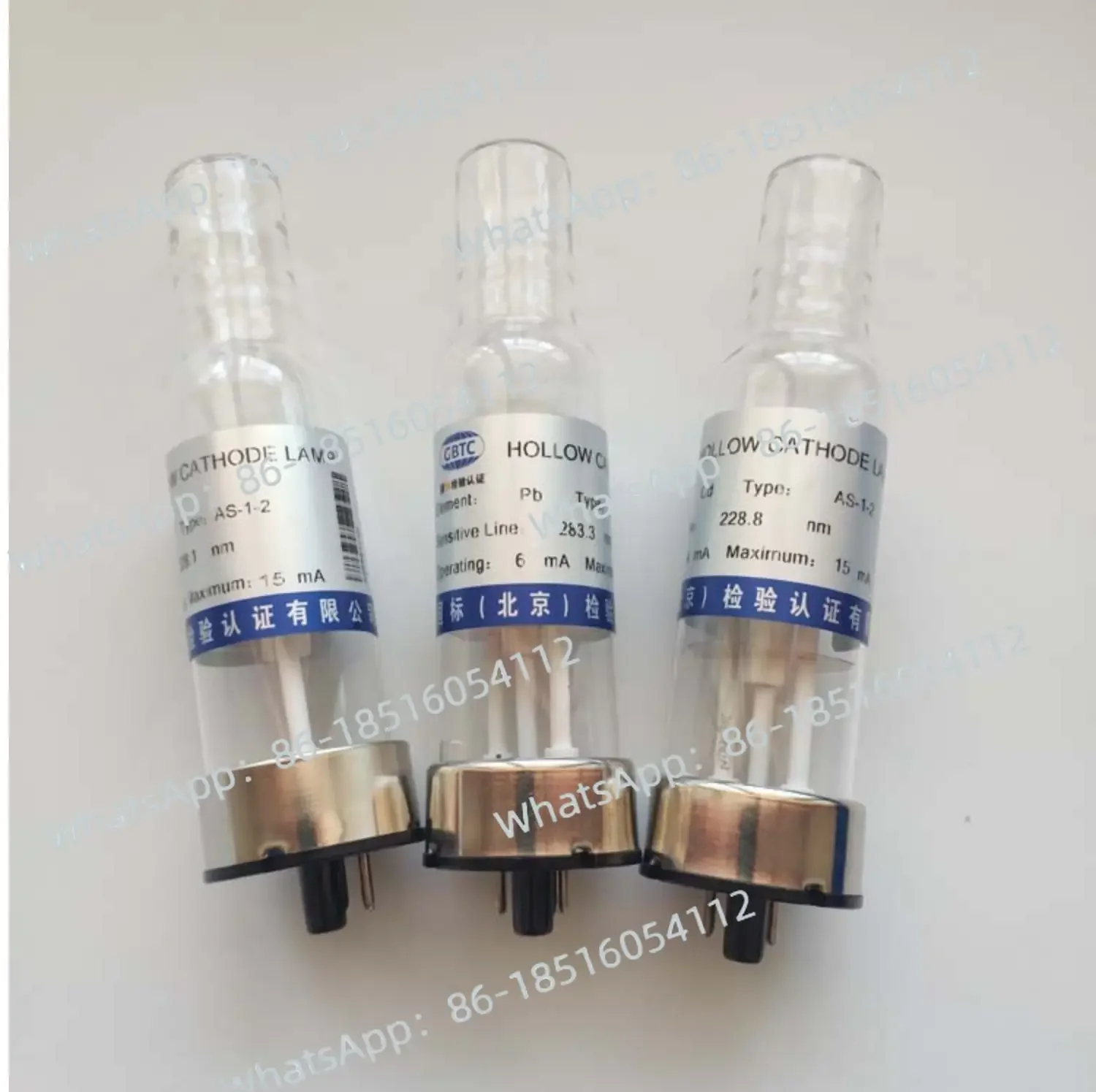 Two-pin Shimazu Jena Thermo Fly Hitachi Agilent Atomic Absorption Hollow Cathode Lamp
Two-pin Shimazu Jena Thermo Fly Hitachi Agilent Atomic Absorption Hollow Cathode Lamp