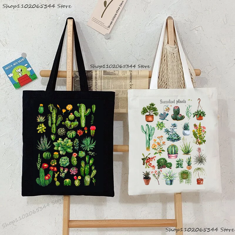 Watercolor Cactus And Succulent Print Canvas Tote Bags Women Vintage Gardener Shopping Bags Retro Plant Shoulder Bag Gift
Watercolor Cactus And Succulent Print Canvas Tote Bags Women Vintage Gardener Shopping Bags Retro Plant Shoulder Bag Gift