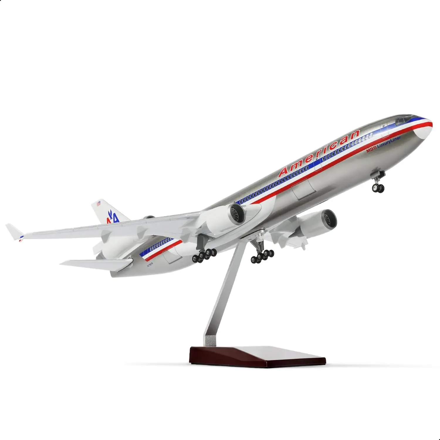47cm airplane toy Scale 1:130 America Airways MD11 Resin Aircraft Children toys With LED Light & Stand Die-Cast Collection Gift
47cm airplane toy Scale 1:130 America Airways MD11 Resin Aircraft Children toys With LED Light & Stand Die-Cast Collection Gift