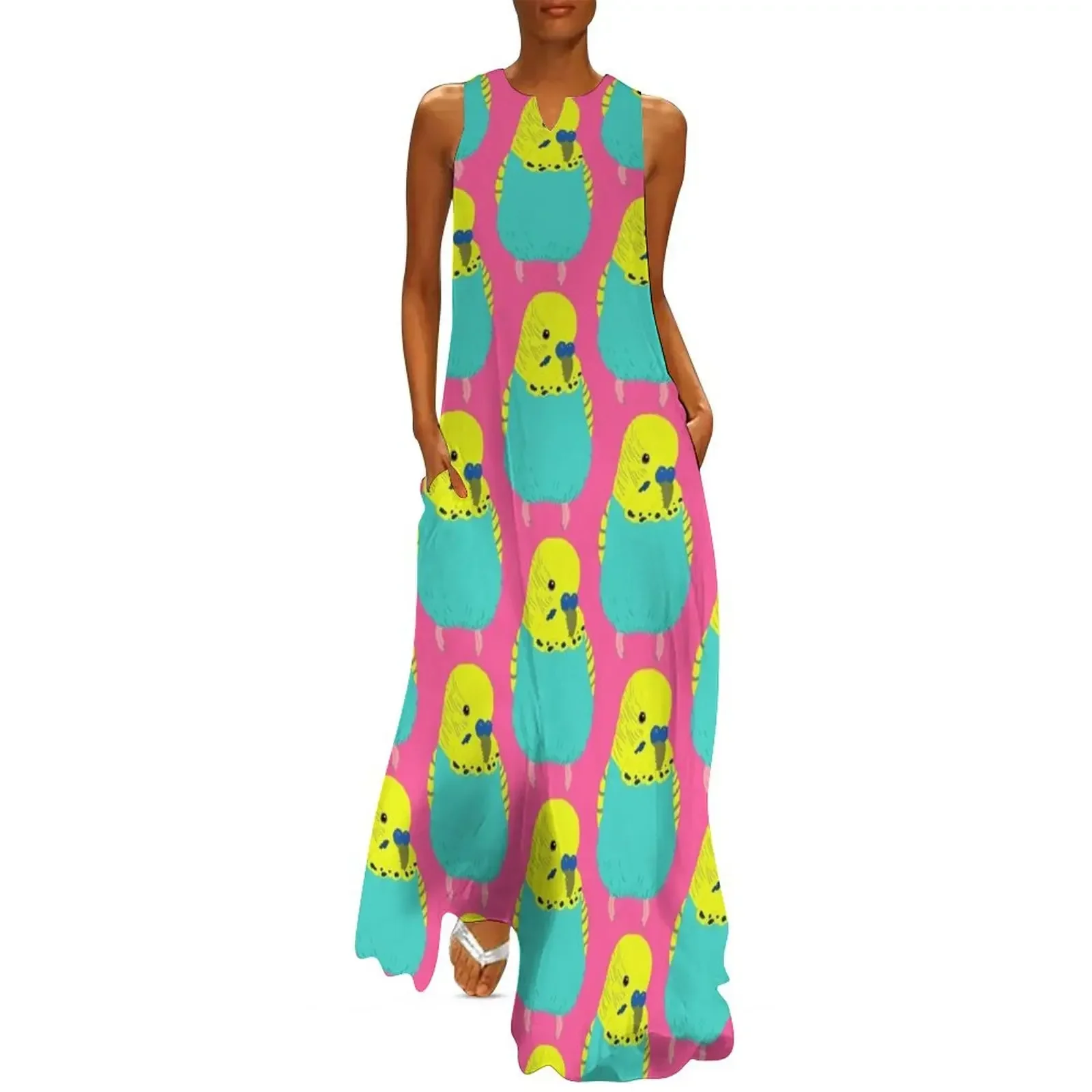 Cute Budgie Pastel Aqua Long Dress dress dresses women's summer dresses 2025 summer dress for women 2025
Cute Budgie Pastel Aqua Long Dress dress dresses women's summer dresses 2025 summer dress for women 2025