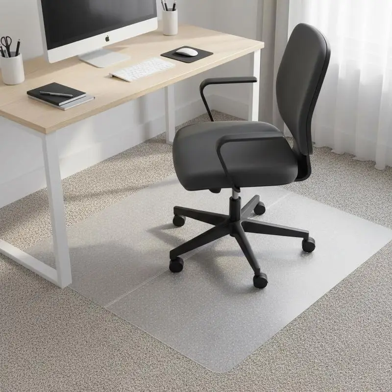 Desk Floor Protector 36 x 48-inch For Home Office Carpet Study Room, Studded Plastic Base Rectangular Shape High Transparency Heavy Duty Under Desk Mat
Desk Floor Protector 36 x 48-inch For Home Office Carpet Study Room, Studded Plastic Base Rectangular Shape High Transparency Heavy Duty Under Desk Mat