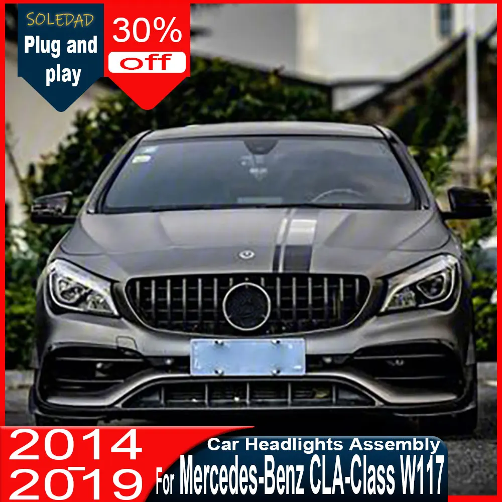 Car Headlights For Mercedes-Benz CLA W117 2013 2014 2015-2019 full LED DRL Dynamic Signal Lamp HeadLamp Front light Assembly
Car Headlights For Mercedes-Benz CLA W117 2013 2014 2015-2019 full LED DRL Dynamic Signal Lamp HeadLamp Front light Assembly