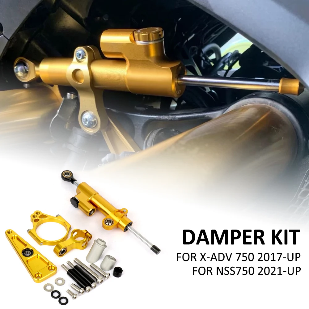 For Honda XADV 750 X-ADV 750 2017- NSS750 2021- Motorcycle Adjustable Stabilizer Steering Damper Stabilizer Bracket Mounting Kit
For Honda XADV 750 X-ADV 750 2017- NSS750 2021- Motorcycle Adjustable Stabilizer Steering Damper Stabilizer Bracket Mounting Kit