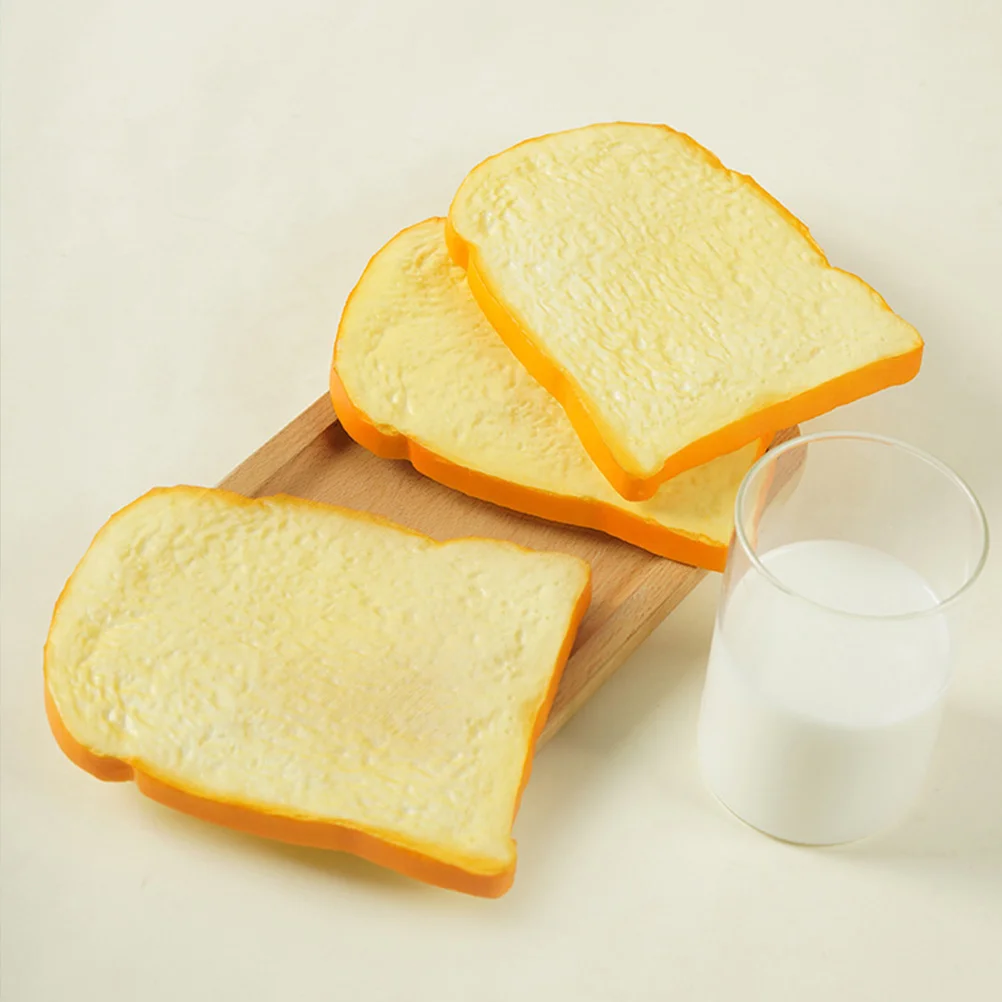 2 Pcs Fake Bread Decorations Toast Model Large Prop Artificial Cakes for Display Pu Foods
2 Pcs Fake Bread Decorations Toast Model Large Prop Artificial Cakes for Display Pu Foods