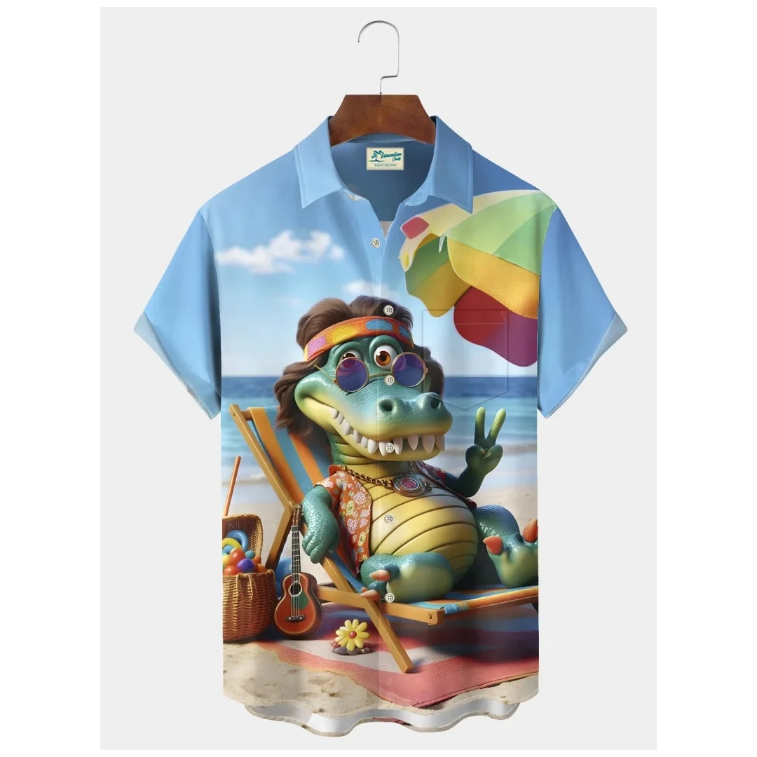 shirts for man Summer Men's Printed Funny Animal Graphic Shirt Hawaiian Casual Shirts Button Up Short Sleeve Shirts man clothes
shirts for man Summer Men's Printed Funny Animal Graphic Shirt Hawaiian Casual Shirts Button Up Short Sleeve Shirts man clothes