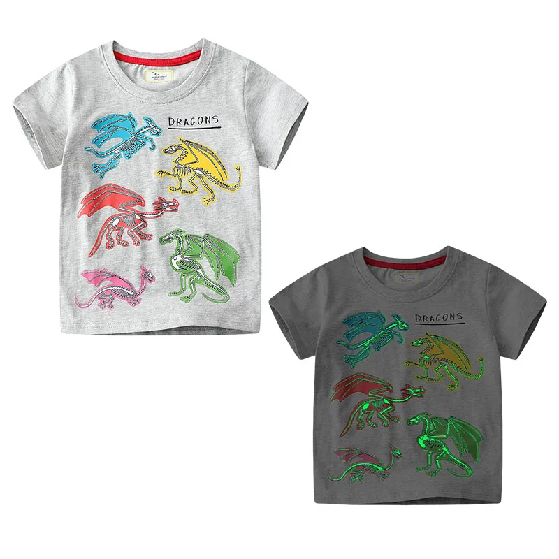 Jumping Meters 2-7T Dinosaurs Summer Boys Tshirts Hot Selling Short Sleeve Toddler Animals Cotton Clothes Kids Tees Tops
Jumping Meters 2-7T Dinosaurs Summer Boys Tshirts Hot Selling Short Sleeve Toddler Animals Cotton Clothes Kids Tees Tops