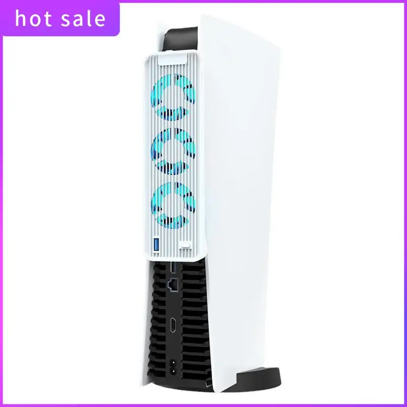 Suitable For PS5 Cooling Fan Silent Cooler With LED Light USB3.0 Port Game Console Cooling Fan White Easy Install
Suitable For PS5 Cooling Fan Silent Cooler With LED Light USB3.0 Port Game Console Cooling Fan White Easy Install