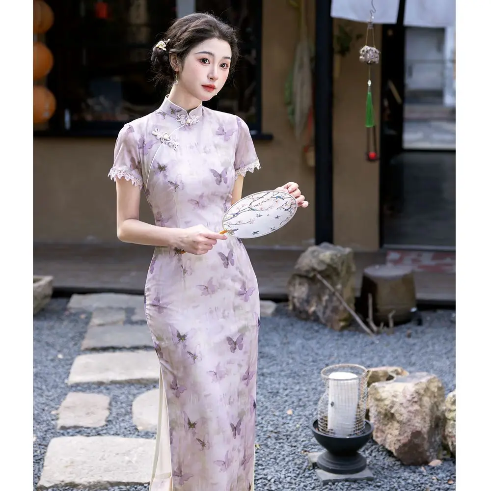 Yourqipao Elegant Retro High-end Chinese Traditional Cheongsam Improved New Qipao Women Long Dress
Yourqipao Elegant Retro High-end Chinese Traditional Cheongsam Improved New Qipao Women Long Dress