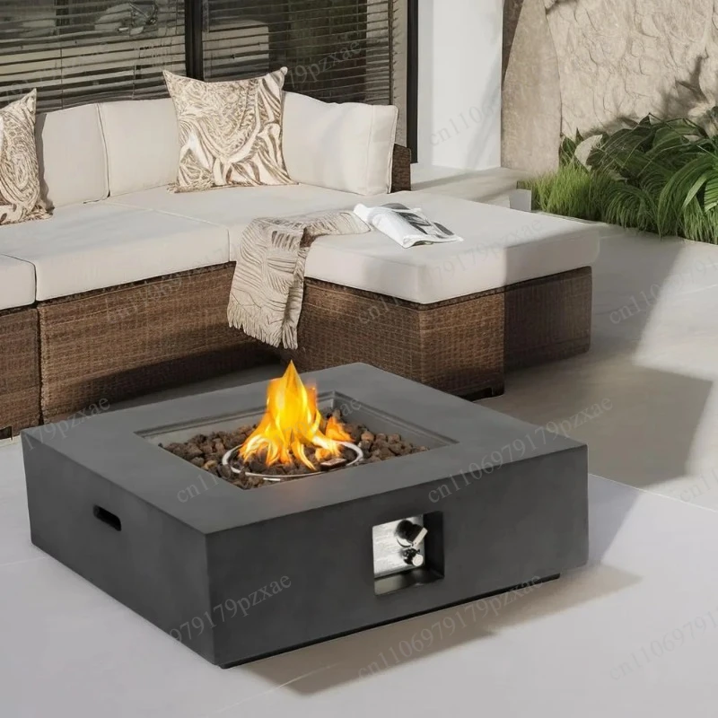 35 Inch Square Outdoor Propane Fire Pit Table, Dark Grey Finish with 50000 BTU Heat Output
35 Inch Square Outdoor Propane Fire Pit Table, Dark Grey Finish with 50000 BTU Heat Output