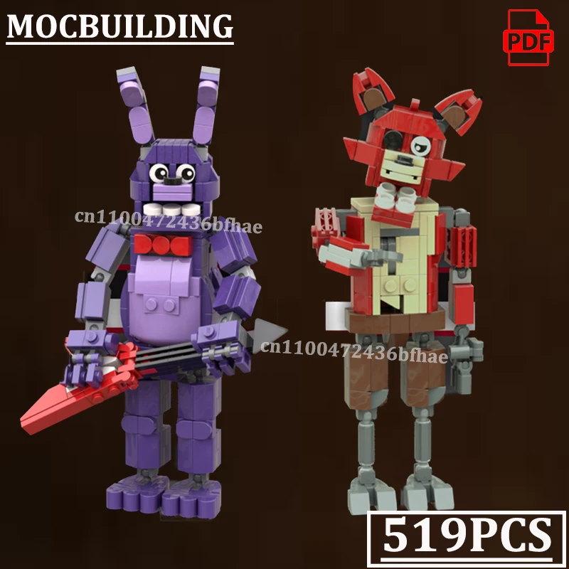 Модели животных-хорроров: Фигурка лисы, декор для сцены, строительные блоки MOCBUILDING, конструктор FNAF, игрушки, подарок
Модели животных-хорроров: Фигурка лисы, декор для сцены, строительные блоки MOCBUILDING, конструктор FNAF, игрушки, подарок