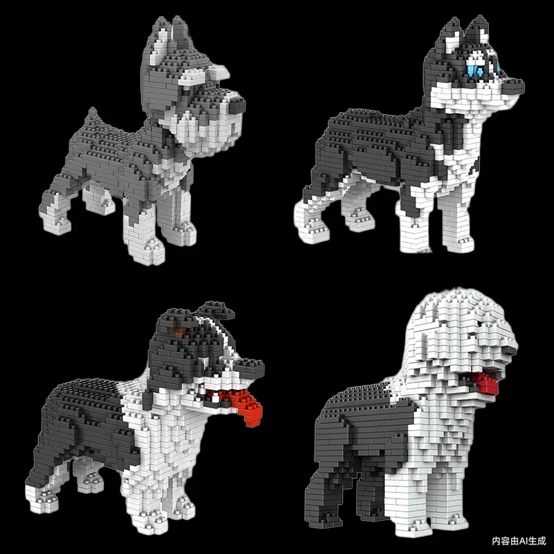 Lovely Animals Dog Micro Diamond Building Block Cute Puppy Corgi Husky Schnauzer Dachshund Collie Poodle Nanobricks Model Toys
Lovely Animals Dog Micro Diamond Building Block Cute Puppy Corgi Husky Schnauzer Dachshund Collie Poodle Nanobricks Model Toys