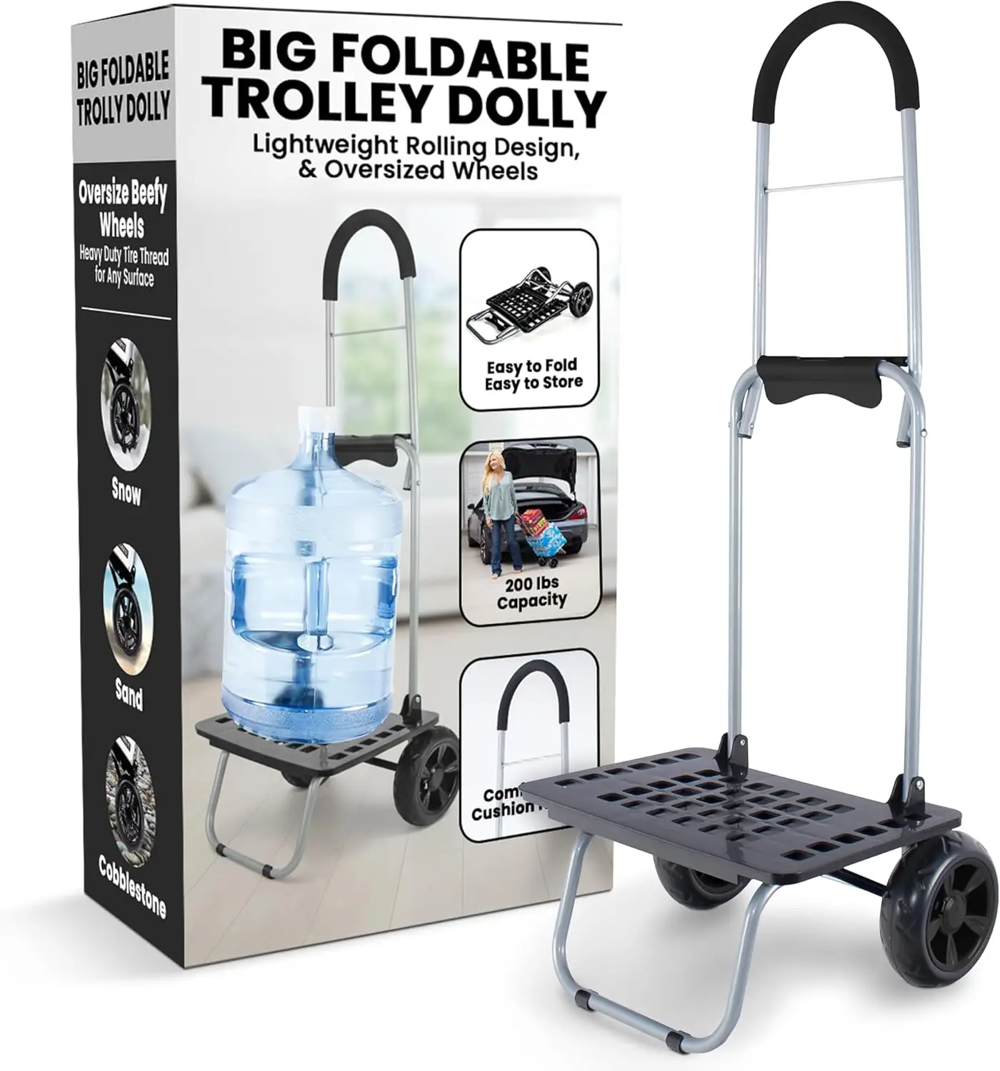 Тележка-платформа Dbest Products Bigger Trolley Dolly MM, черная, для сада и хозяйственных нужд
Тележка-платформа Dbest Products Bigger Trolley Dolly MM, черная, для сада и хозяйственных нужд