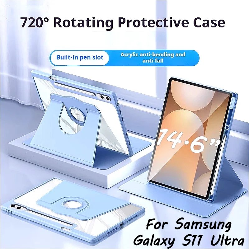 Чехол-подставка с поворотом на 720° для планшетов Samsung Galaxy Tab S11 Ultra 14.6, S10 Lite FE, S9 10.9, S8 Plus 13.1, 12.4, S7 11, T730, T970
Чехол-подставка с поворотом на 720° для планшетов Samsung Galaxy Tab S11 Ultra 14.6, S10 Lite FE, S9 10.9, S8 Plus 13.1, 12.4, S7 11, T730, T970
