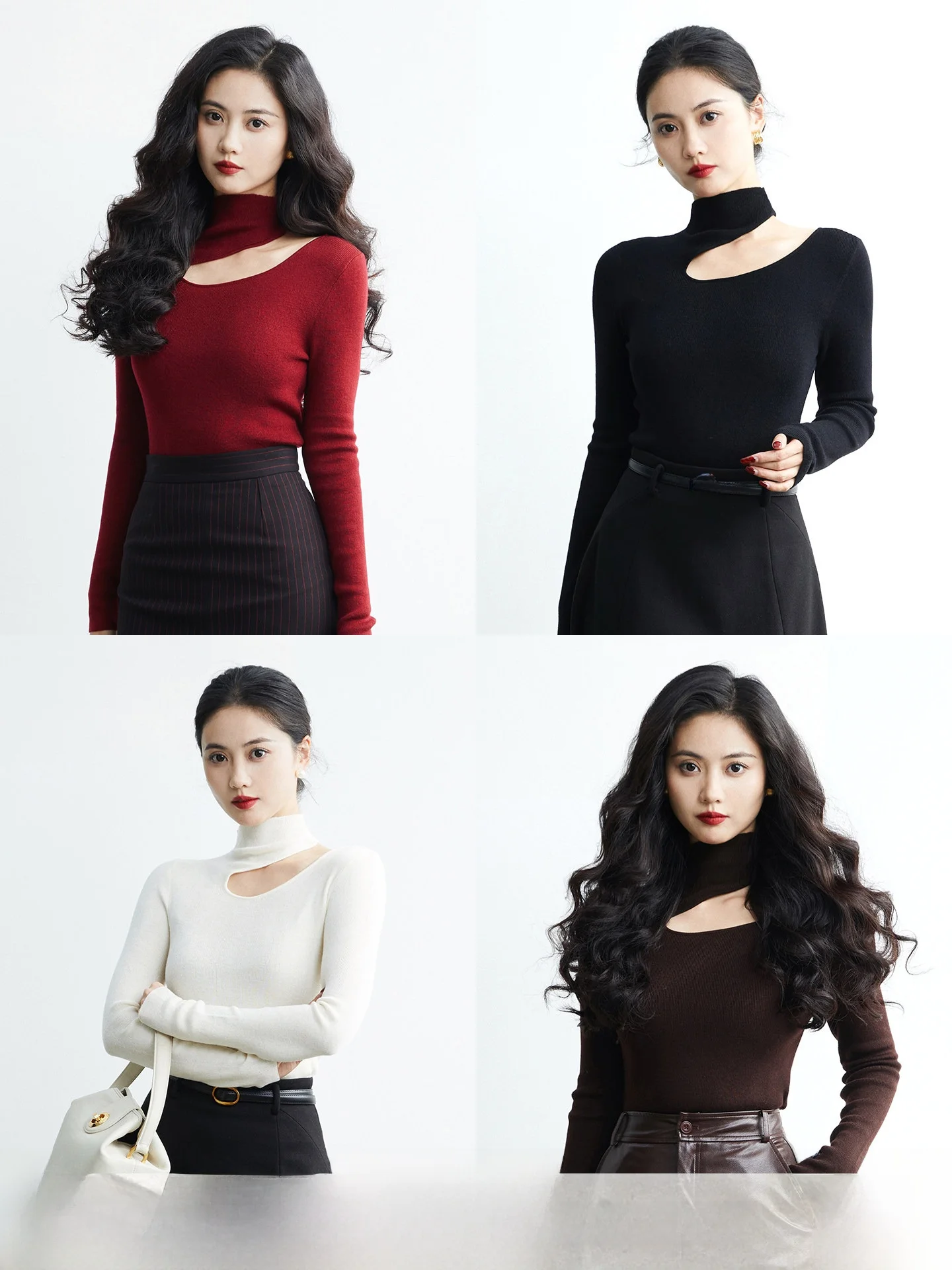 TAIYANG OFFICE Women's Knitted Sweater f High Collar Bone Exposure Slimming Winter Faionable Inner Wear Base irt
TAIYANG OFFICE Women's Knitted Sweater f High Collar Bone Exposure Slimming Winter Faionable Inner Wear Base irt