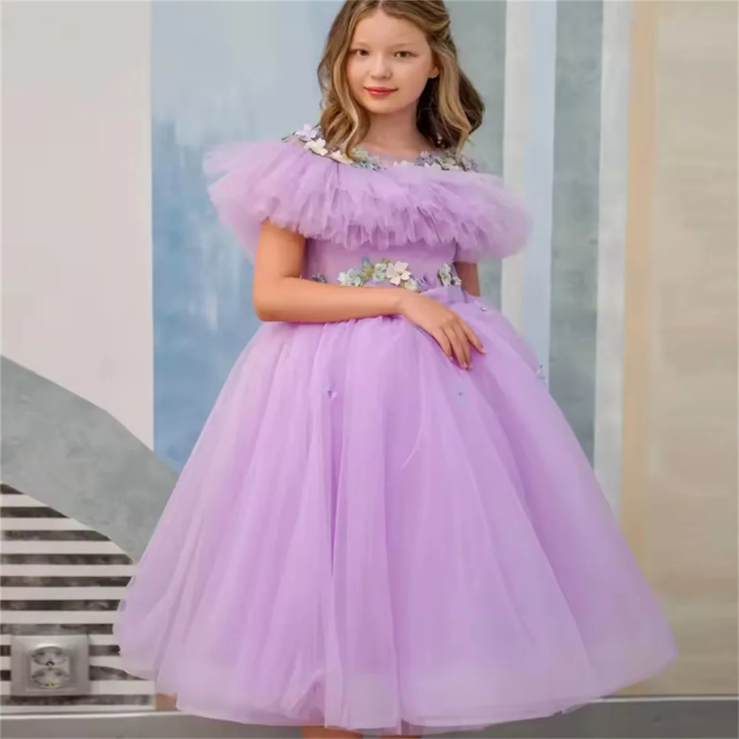 Customized Purple Flower Girl Dress for Wedding Communion Ball Birthday Floral Princess Graduation Ceremony Wedding Party
Customized Purple Flower Girl Dress for Wedding Communion Ball Birthday Floral Princess Graduation Ceremony Wedding Party