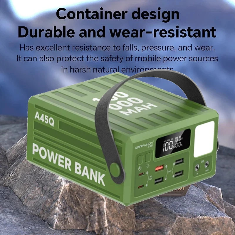 Large Capacity100000mAh Power Bank 22.5W Fast Charge Portable Spare Auxiliary Battery with LCD Powerbanks
Large Capacity100000mAh Power Bank 22.5W Fast Charge Portable Spare Auxiliary Battery with LCD Powerbanks