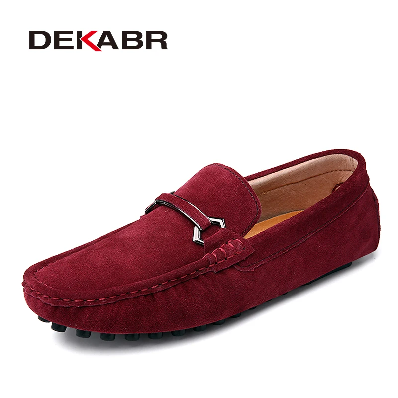 DEKABR Mens Driving Shoes Spring Autumn Summer Suede Upper Metal Detail Rubber Sole Daily Male Loafers Plus Size 38-47
DEKABR Mens Driving Shoes Spring Autumn Summer Suede Upper Metal Detail Rubber Sole Daily Male Loafers Plus Size 38-47