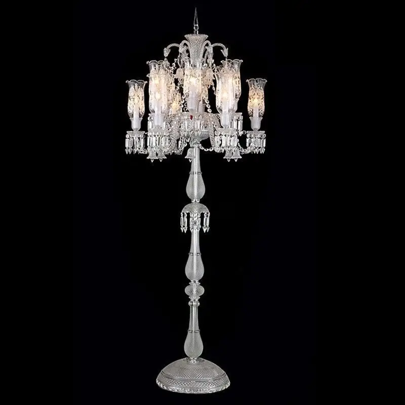 French crystal lamp floor hotel wedding hall crystal floor living room bedroom floor lamp European style
French crystal lamp floor hotel wedding hall crystal floor living room bedroom floor lamp European style