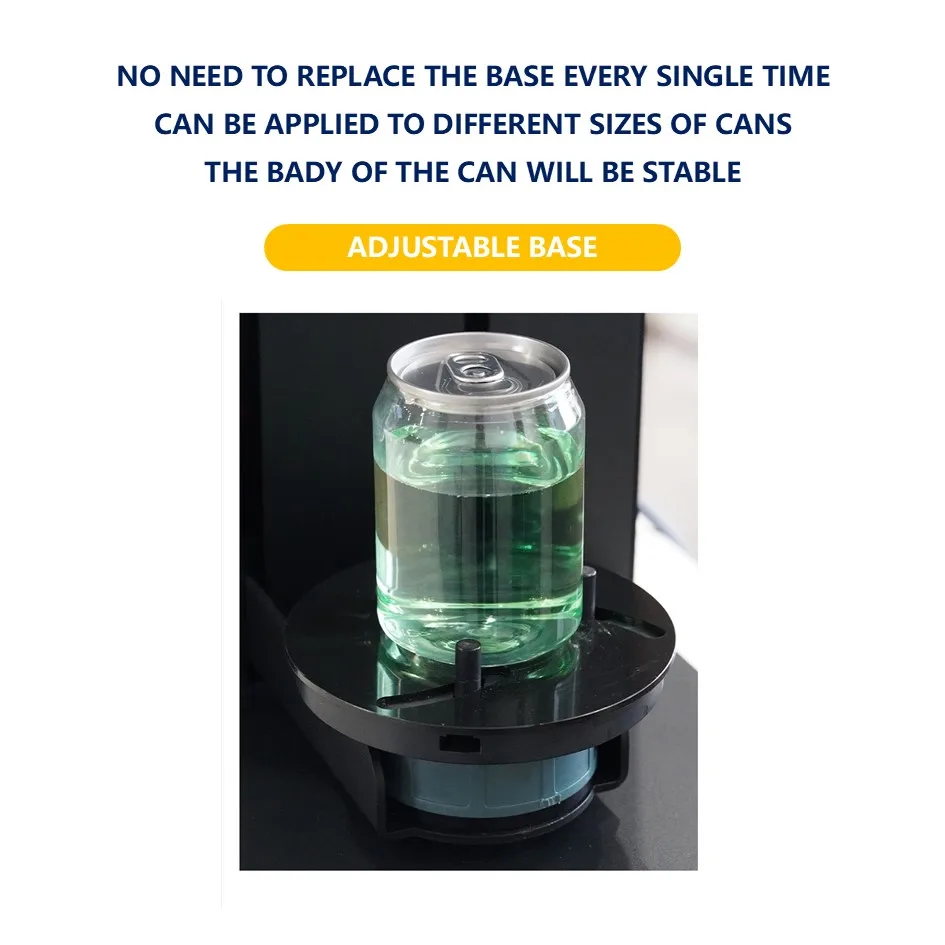 Non-Rotating Can Sealing Unit, Touch Control, For Plastic Bottle & Aluminum Cup, Portable Container Capping Tool
