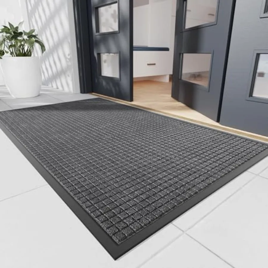Durable Front Door Mat, 60" x 36" Heavy Duty Indoor Outdoor Doormat for Entryway, Non-Slip Rubber Backing, Stain and Fade Resis
Durable Front Door Mat, 60" x 36" Heavy Duty Indoor Outdoor Doormat for Entryway, Non-Slip Rubber Backing, Stain and Fade Resis