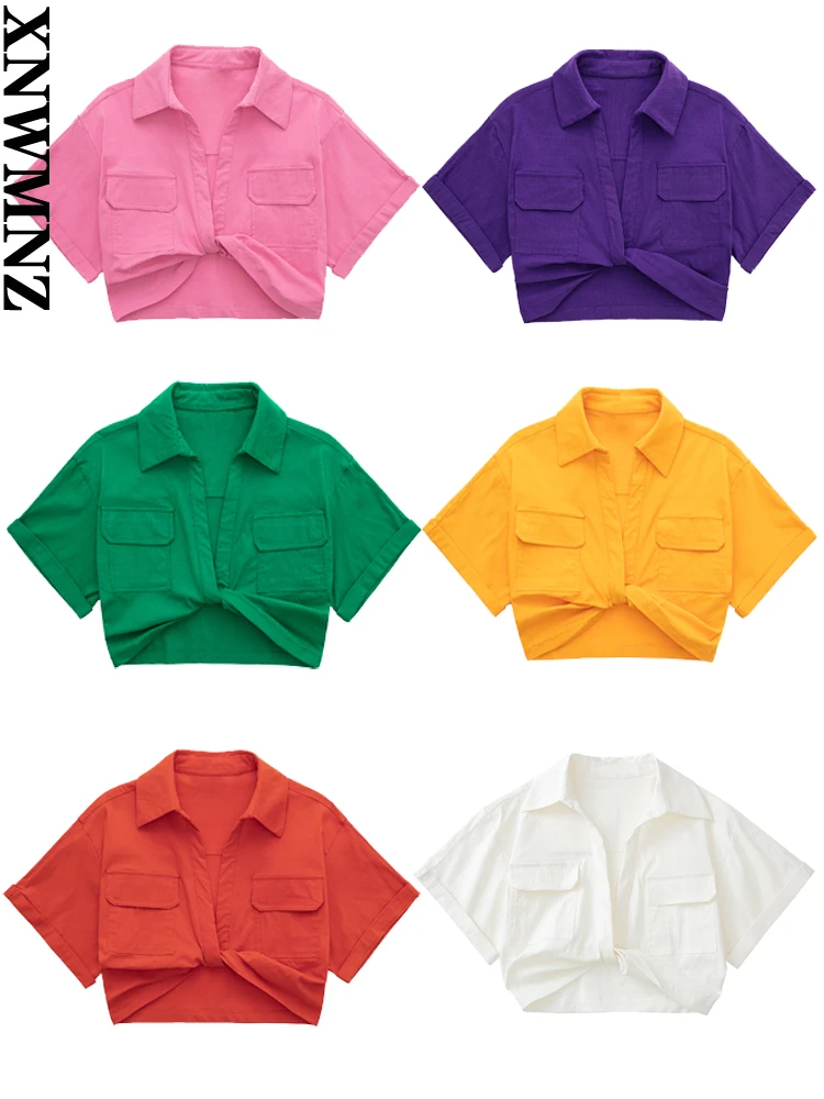 XNWMNZ 2022 women casual Fashion pockets elastic linen blend cropped shirt female v-neck short turn-up sleeves top chic blouse
XNWMNZ 2022 women casual Fashion pockets elastic linen blend cropped shirt female v-neck short turn-up sleeves top chic blouse