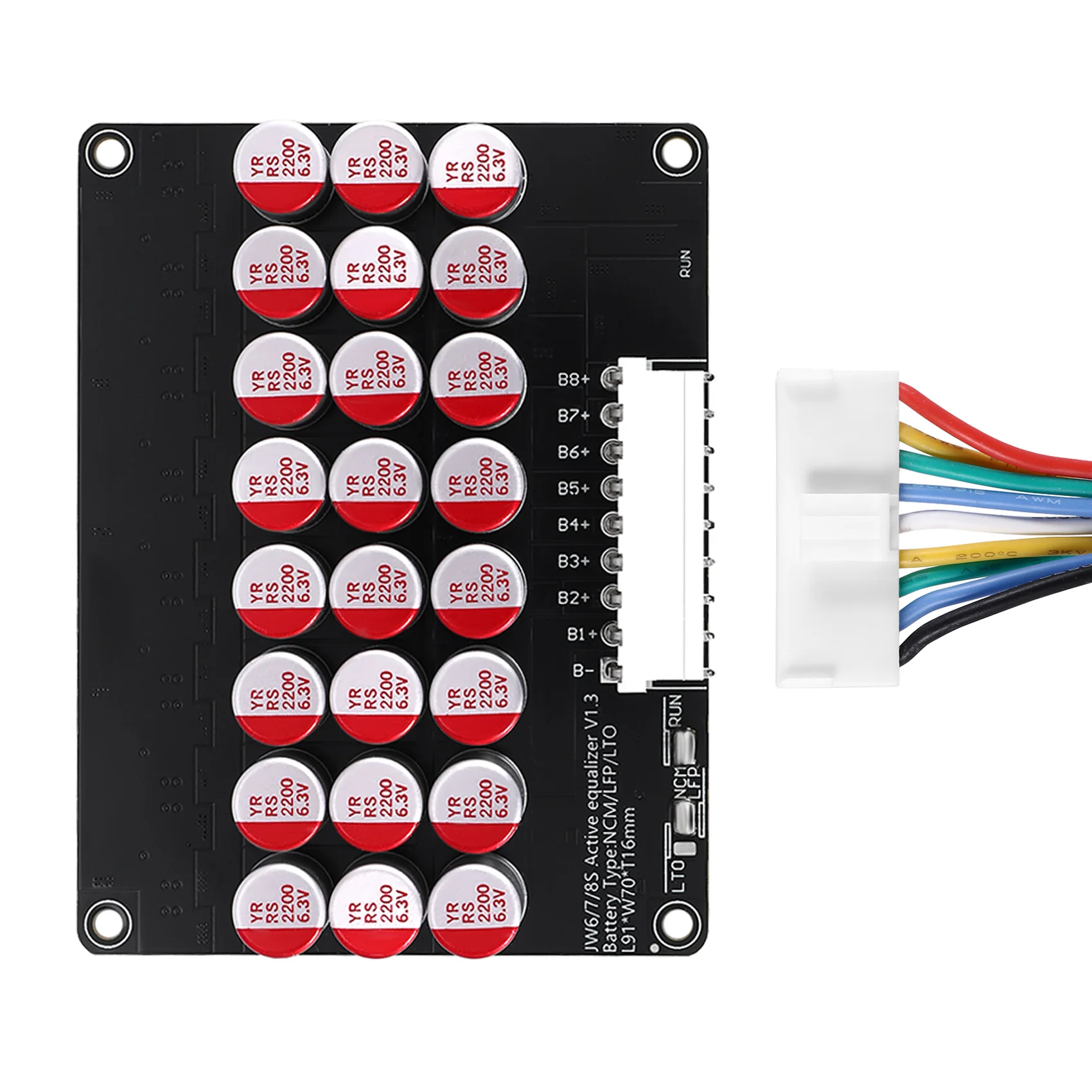 A39R-Whole Group Balancer 8S 5A Active Lithium Lipo Lifepo4 Battery Equalizer Energy Transfer Capacitor BMS Board
A39R-Whole Group Balancer 8S 5A Active Lithium Lipo Lifepo4 Battery Equalizer Energy Transfer Capacitor BMS Board