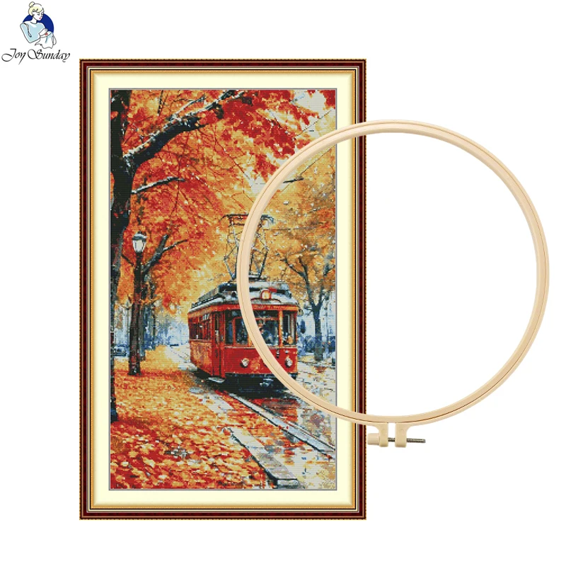 Joy Sunday Cross Stitch Kit DIY Embroidery Autumn Tram 11CT 56*92CM Craft Handicraft Sewing Home Dispaly Decoration + FREE GIFTS
Joy Sunday Cross Stitch Kit DIY Embroidery Autumn Tram 11CT 56*92CM Craft Handicraft Sewing Home Dispaly Decoration + FREE GIFTS
