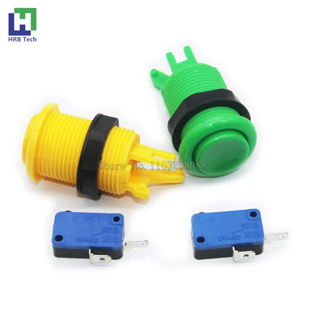 28MM Mounting Hot American Style Push Button With Microswitch for Multi Arcade MAME Raspberry pi Jamma Game Console DIY Parts
28MM Mounting Hot American Style Push Button With Microswitch for Multi Arcade MAME Raspberry pi Jamma Game Console DIY Parts