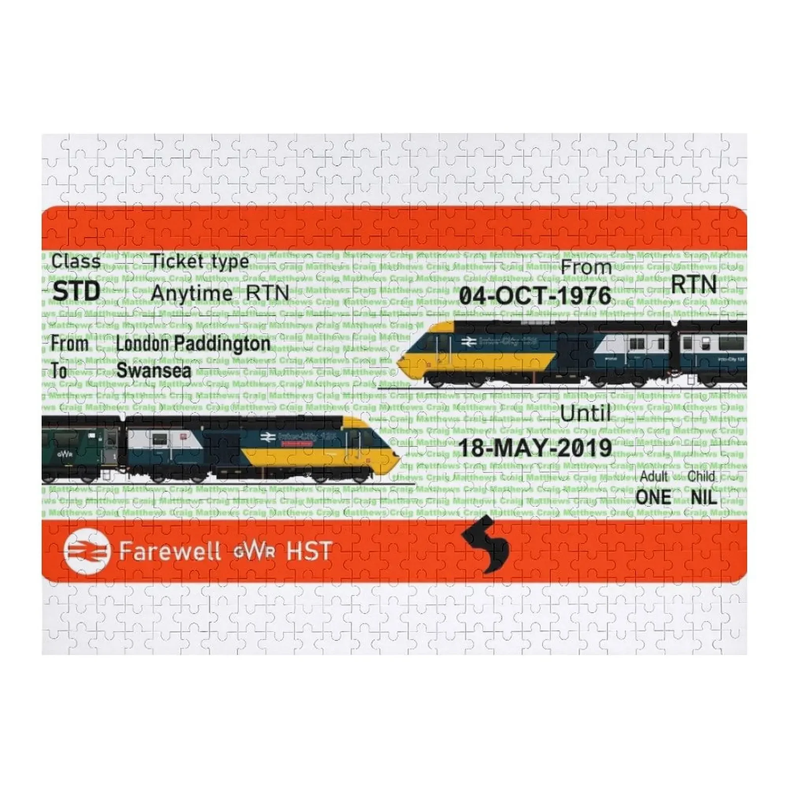 GWR INTERCITY 125 HST Пазл Персонализированный фотоподарок Персонализированный пазл
GWR INTERCITY 125 HST Пазл Персонализированный фотоподарок Персонализированный пазл