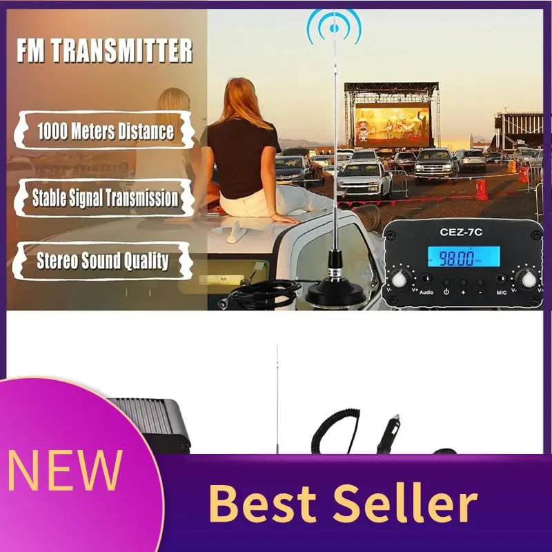 HFES 1W 7W FM Radio Transmitter CZE-7C Wireless Booster FM 76-108Mhz Amplifier With Car Sucker Antenna Kit For Radio Station
HFES 1W 7W FM Radio Transmitter CZE-7C Wireless Booster FM 76-108Mhz Amplifier With Car Sucker Antenna Kit For Radio Station