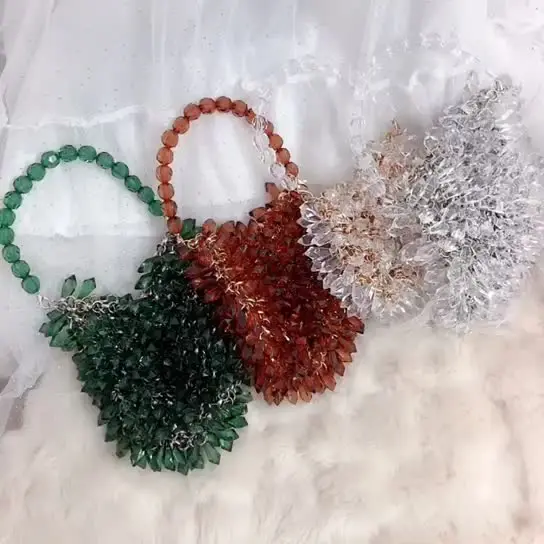 Handmade Beaded Water Drop Crystal Bag Women 2020 Summer New Pearl Portable Messenger Bag Fashion Show Women's Bag
Handmade Beaded Water Drop Crystal Bag Women 2020 Summer New Pearl Portable Messenger Bag Fashion Show Women's Bag