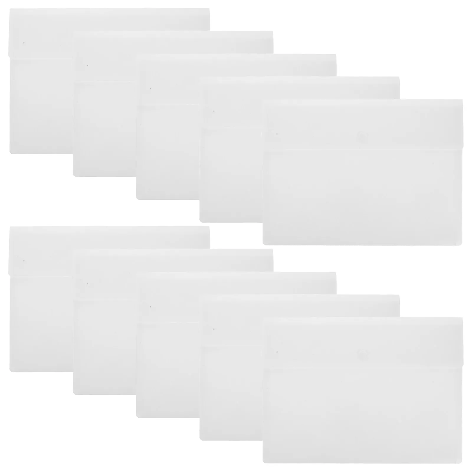 10Pcs Large Capacity Plastic Document Bags Snap Closure Waterproof A4 File Folder for Office School Business Documents Storage
10Pcs Large Capacity Plastic Document Bags Snap Closure Waterproof A4 File Folder for Office School Business Documents Storage