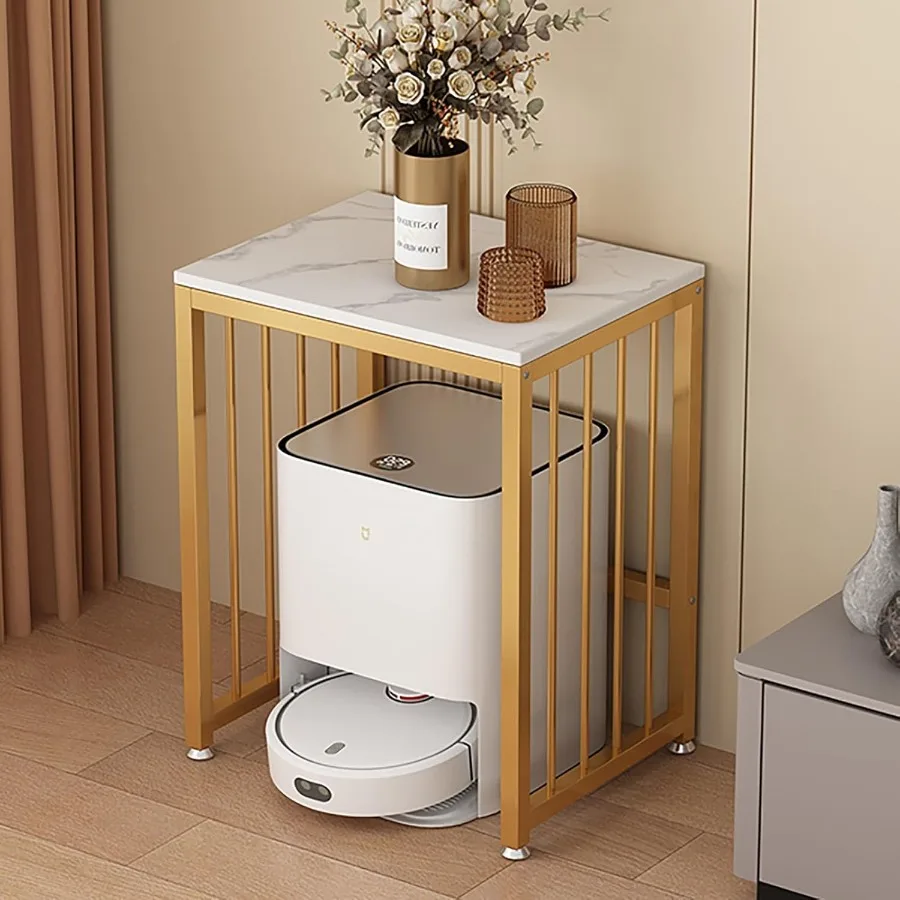 3-Tier Metal Freestanding Storage Rack for Robot Vacuum Gold Finish 61x65cm Ideal for Living Room and Home Office Compact Desig
3-Tier Metal Freestanding Storage Rack for Robot Vacuum Gold Finish 61x65cm Ideal for Living Room and Home Office Compact Desig