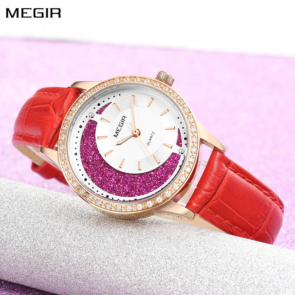 MEGIR Diamond женские роскошные часы элегантные женские кварцевые наручные часы женские часы-браслет водостойкие красные кожаные часы для платья
MEGIR Diamond женские роскошные часы элегантные женские кварцевые наручные часы женские часы-браслет водостойкие красные кожаные часы для платья