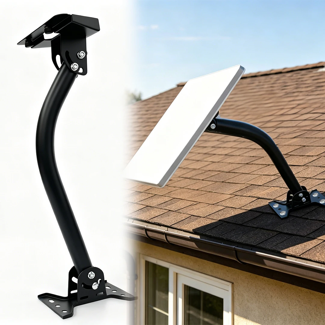 Suitable for Starlink Mini Standard Dish Antenna, Adjustable Roof and Wall Mounting Kit, Straight Tube Antenna Mounting Bracket
Suitable for Starlink Mini Standard Dish Antenna, Adjustable Roof and Wall Mounting Kit, Straight Tube Antenna Mounting Bracket