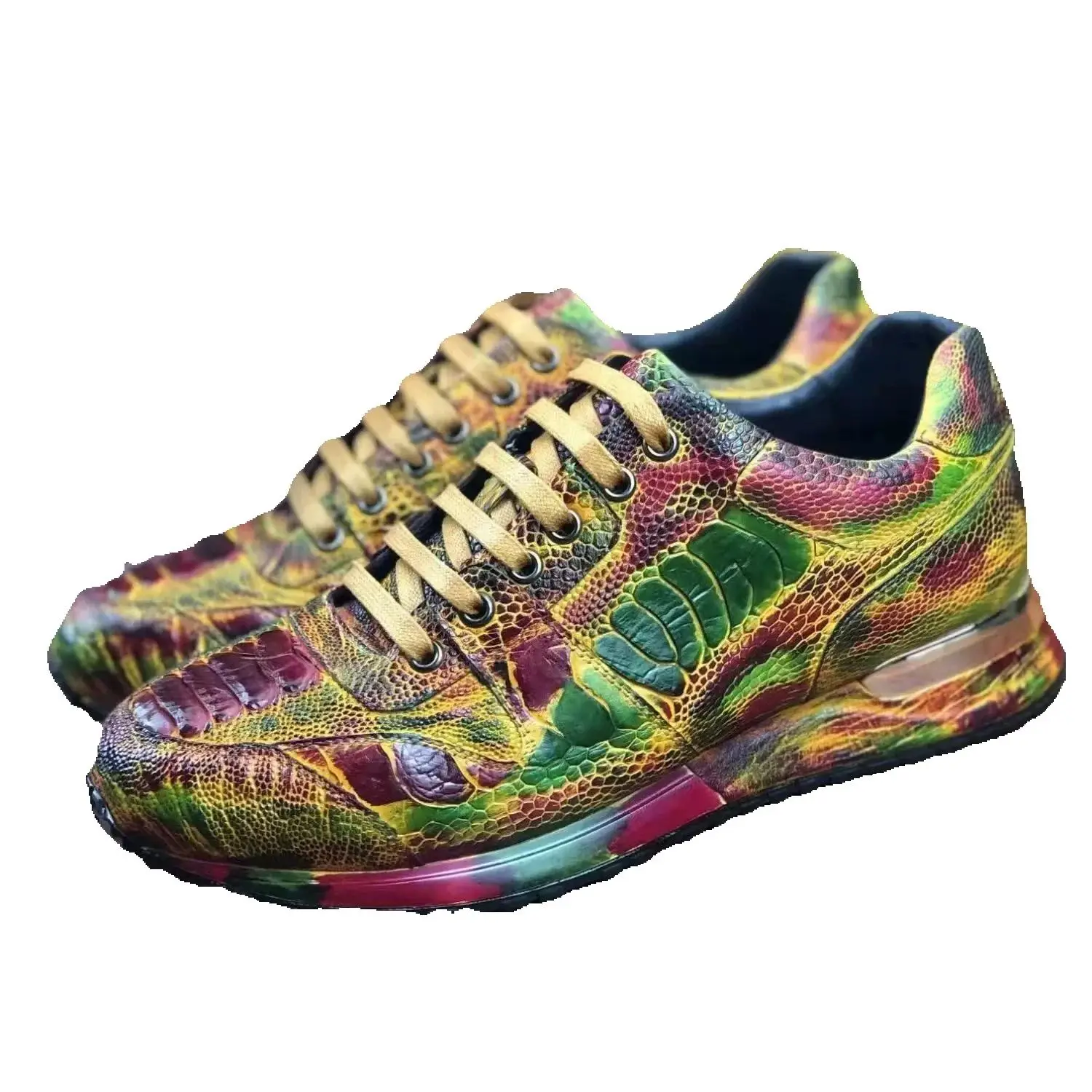 High Top Luxury Customized Hand Painted High-end Genuine Ostrich Leather Casual Trainer Sneakers Shoes
High Top Luxury Customized Hand Painted High-end Genuine Ostrich Leather Casual Trainer Sneakers Shoes