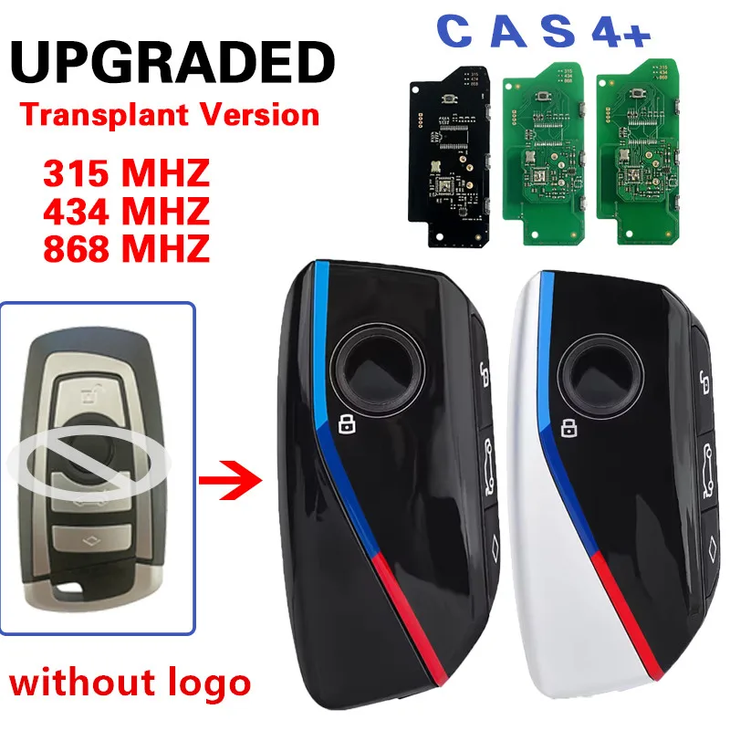 KEYECU Updated Transplant Version Smart Remote Key FOB 315Mhz/434Mhz/868Mhz Without chip For BMW CAS4+ upgrade Smart Key
KEYECU Updated Transplant Version Smart Remote Key FOB 315Mhz/434Mhz/868Mhz Without chip For BMW CAS4+ upgrade Smart Key