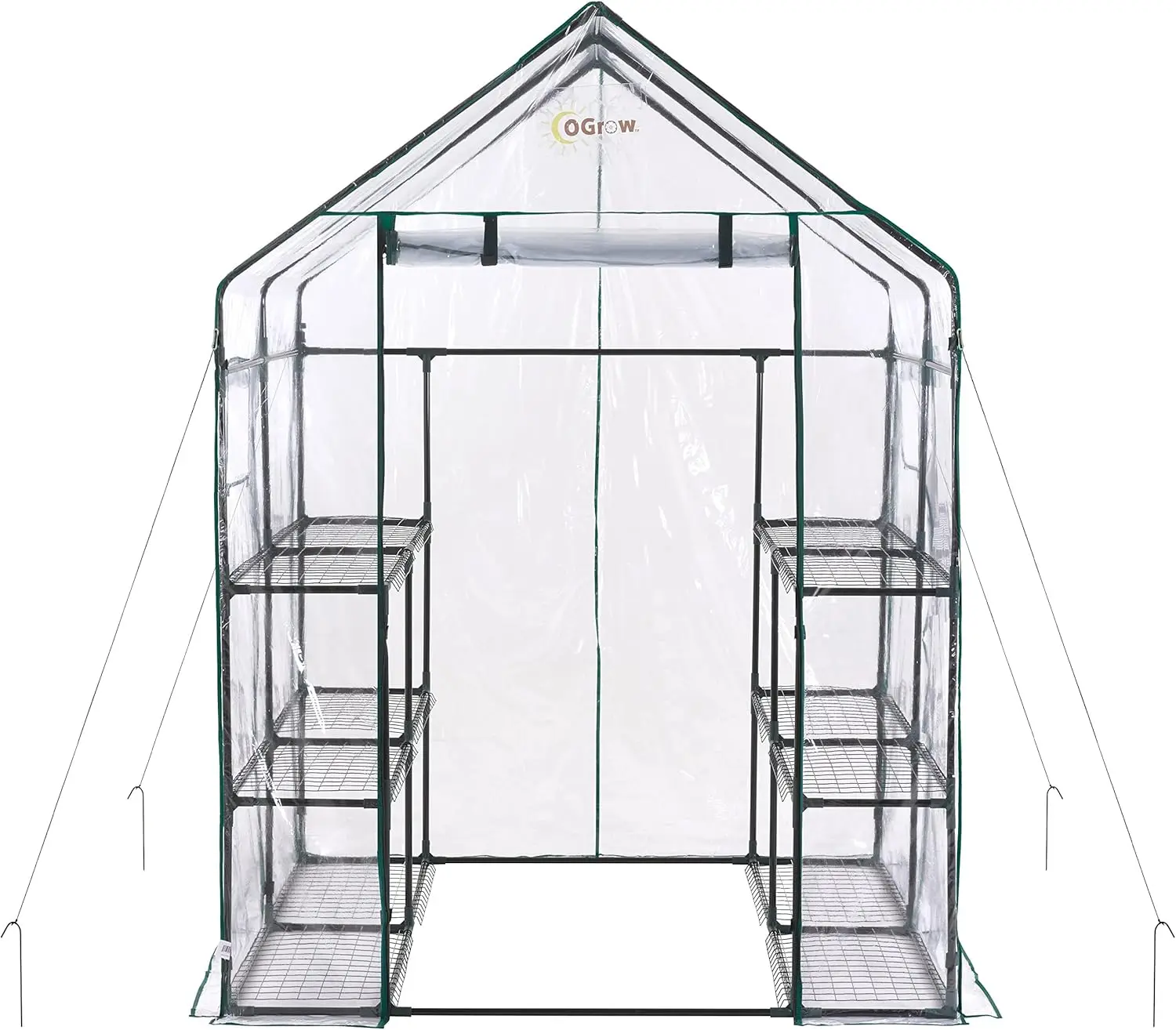 Clear Walk-in Portable Greenhouse 3-Tier 12-Shelf Grow House Zipper Door Vent Window for Garden Indoor Outdoor Planting
Clear Walk-in Portable Greenhouse 3-Tier 12-Shelf Grow House Zipper Door Vent Window for Garden Indoor Outdoor Planting