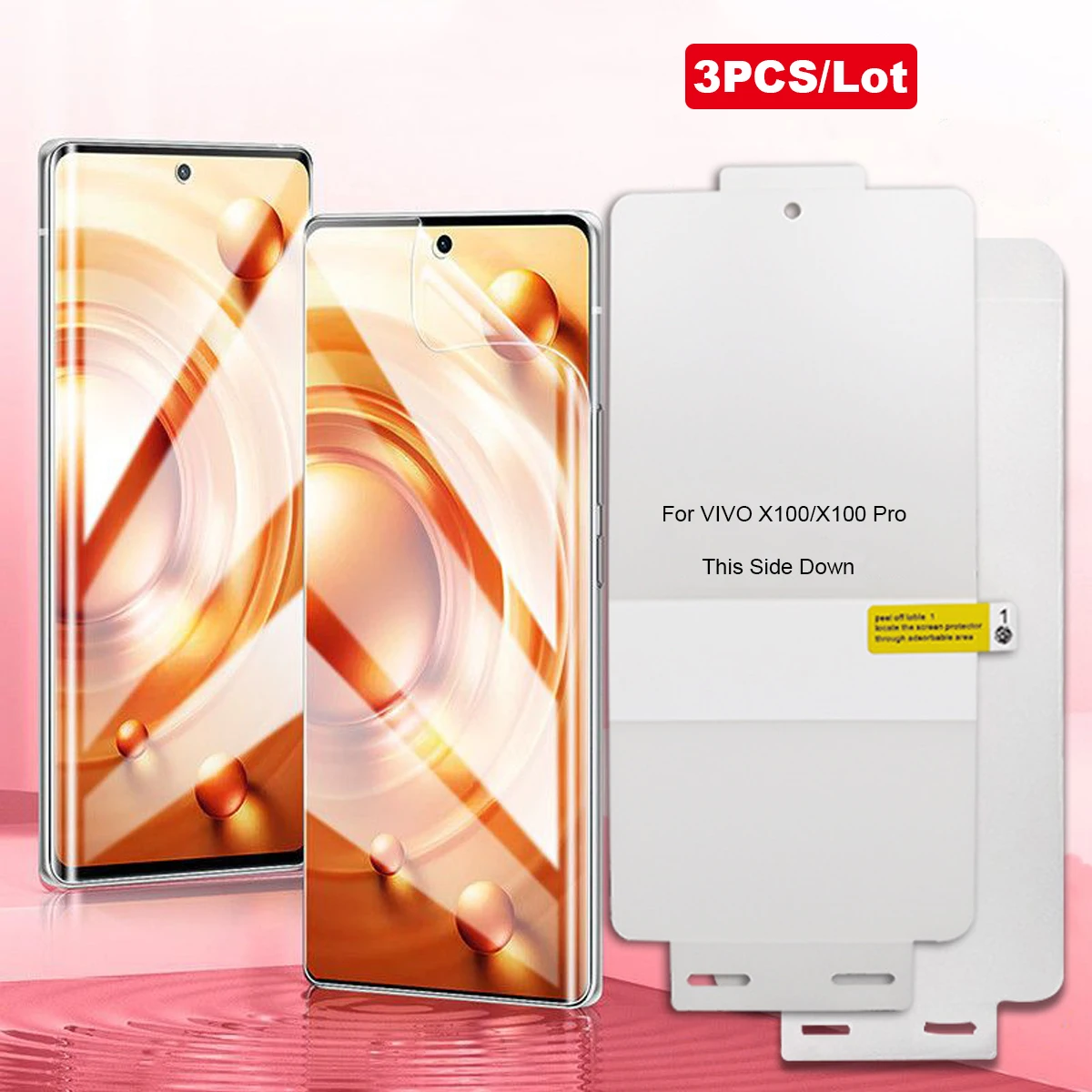 3Pcs HD Front Hydrogel Soft TPU Film Screen Protector for VIVO X300/X200 Pro Mini/X100 Ultra/X100 Pro/X100s Pro/IQOO 12 Pro
3Pcs HD Front Hydrogel Soft TPU Film Screen Protector for VIVO X300/X200 Pro Mini/X100 Ultra/X100 Pro/X100s Pro/IQOO 12 Pro