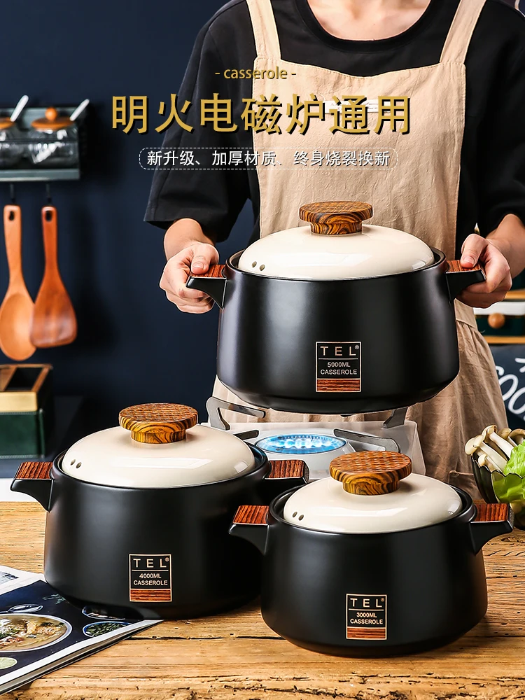 Casserole Induction Cooker Gas Stove Universal Stew Pot Ceramic Soup Resistant High Temperature
Casserole Induction Cooker Gas Stove Universal Stew Pot Ceramic Soup Resistant High Temperature