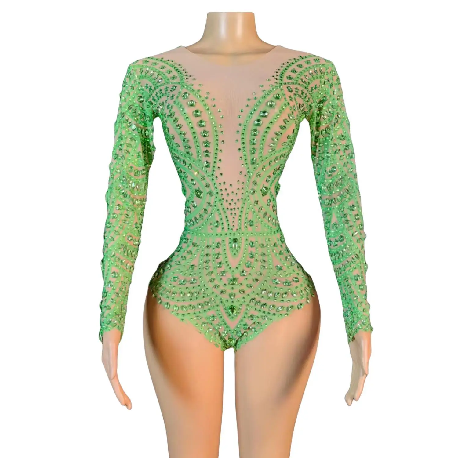 Shanbei Sparkly Rhinestone Long Sleeved Bodysuit Night Club Women Dance Stage Performance Elastic Wear Festival Celebrate Outfit
Shanbei Sparkly Rhinestone Long Sleeved Bodysuit Night Club Women Dance Stage Performance Elastic Wear Festival Celebrate Outfit