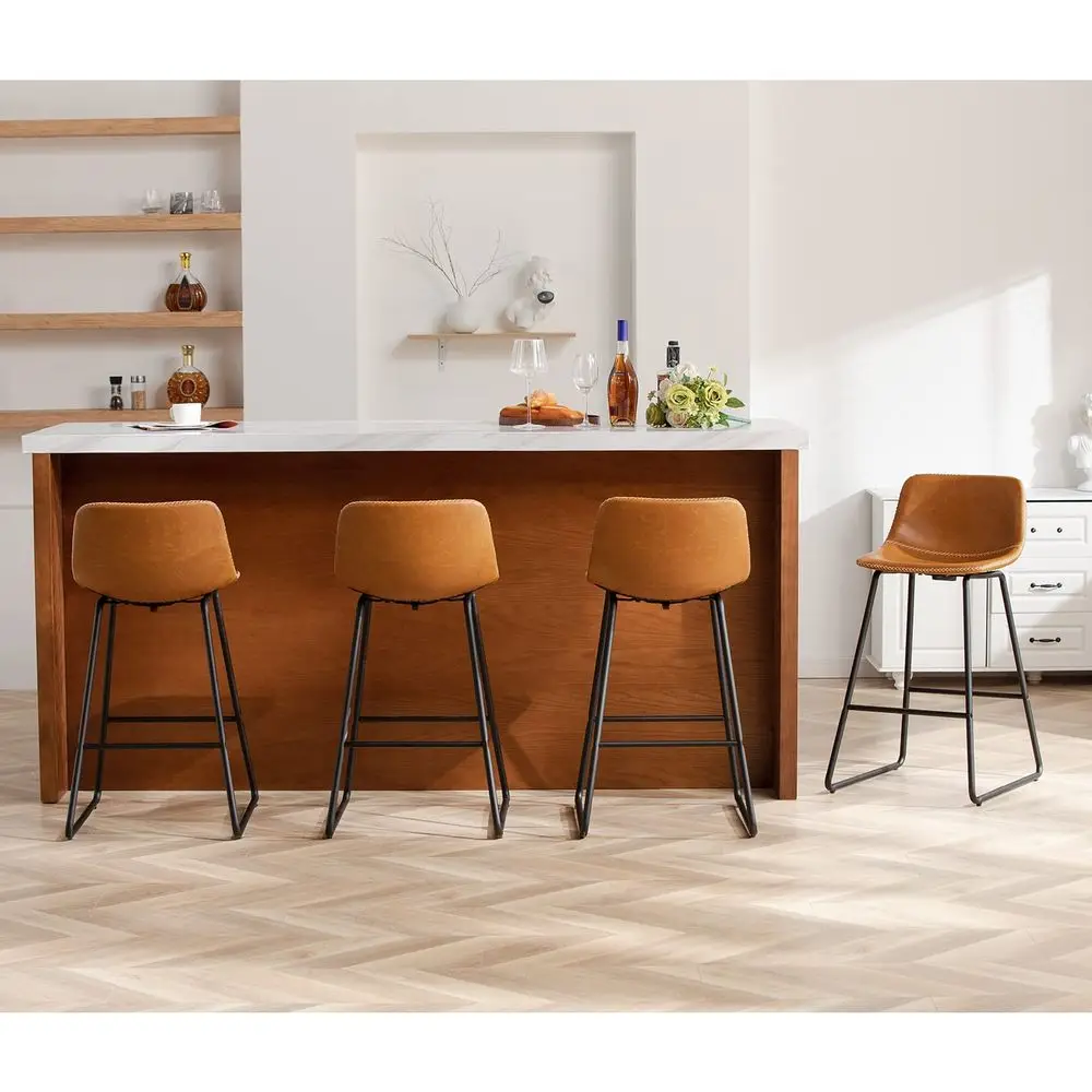 Counter Height Bar Stools Set of 4, Counter Stools with Backs, Modern Bar Stools for Kitchen Island, Bar Stool 26 Inch Seat Hei
Counter Height Bar Stools Set of 4, Counter Stools with Backs, Modern Bar Stools for Kitchen Island, Bar Stool 26 Inch Seat Hei