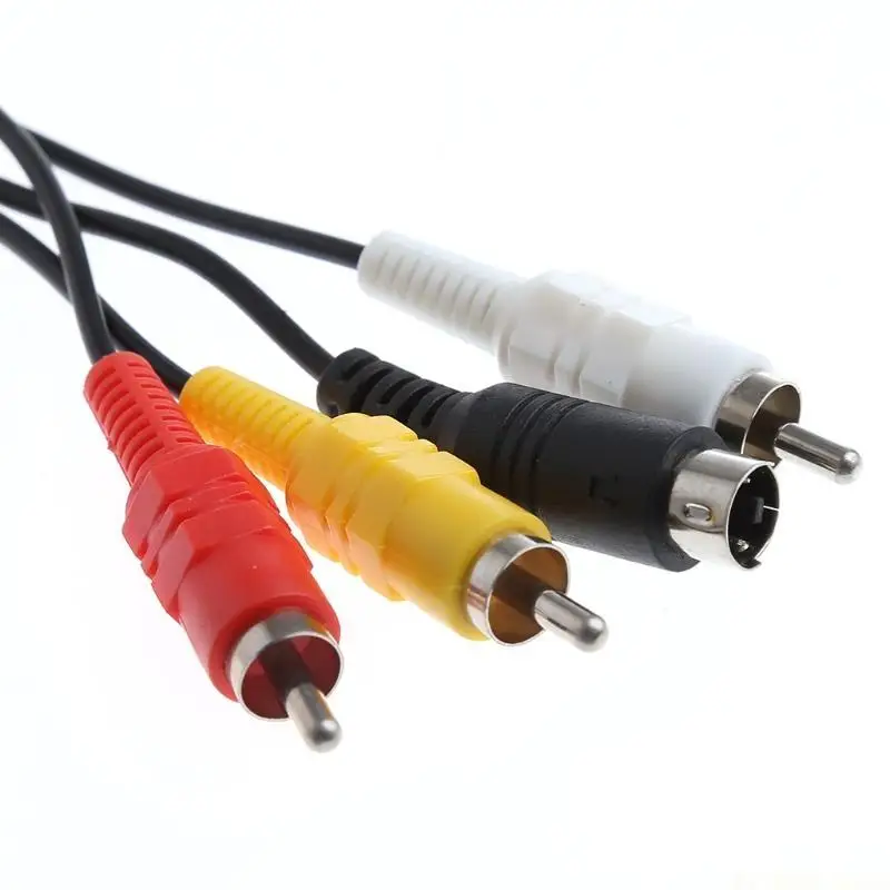 E56B 1.8M 6ft RCA AV Video Cable Cord AV Cable for N64 Game Cube for SFC N64 for N
E56B 1.8M 6ft RCA AV Video Cable Cord AV Cable for N64 Game Cube for SFC N64 for N